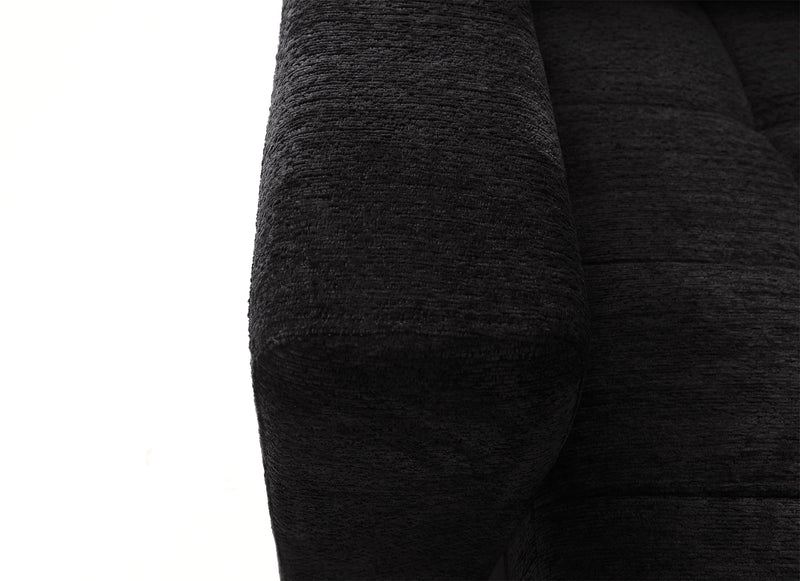 Scott Living Elevate Modular 4-Piece Chenille Fabric Power Sliding Sectional with Two Storage Chaises - Ebony