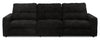 Scott Living Elevate Modular 115\" Chenille Fabric Sofa with Power Sliding - Ebony
