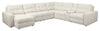 Scott Living Elevate Modular 7-Piece Left-Facing Chenille Fabric Power Reclining and Sliding Sectional - Beige