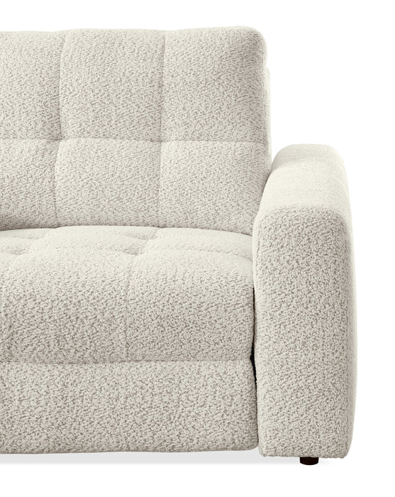 Scott Living Elevate Modular 6-Piece L-Shaped Chenille Fabric Power Reclining Sectional with Storage Console - Beige