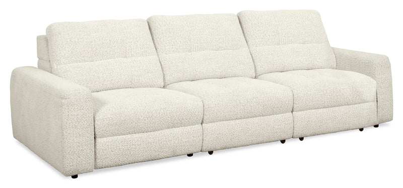 Scott Living Elevate Modular 115\" Chenille Fabric Power Reclining Sofa - Beige