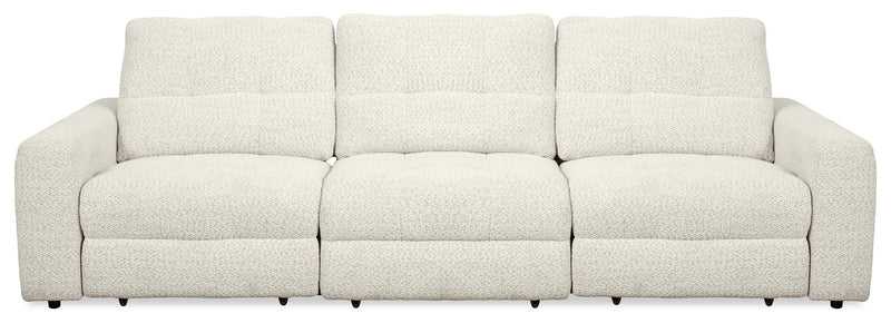 Scott Living Elevate Modular 115\" Chenille Fabric Power Reclining Sofa - Beige