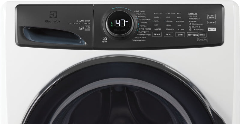 Electrolux 5.2 Cu. Ft. Perfect Steam™ Front-Load Washer and 8 Cu. Ft. Electric Dryer - White 