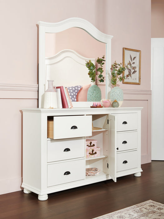 Ella Bedroom Dresser Mirror - White