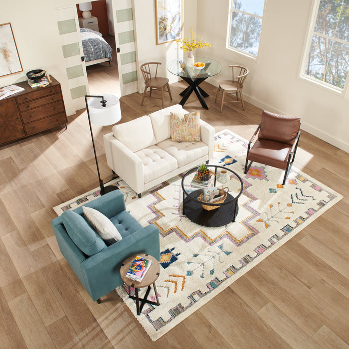 Ellis Multi-Colour Geometric Shag Area Rug - 7'11\" x 10'10\"