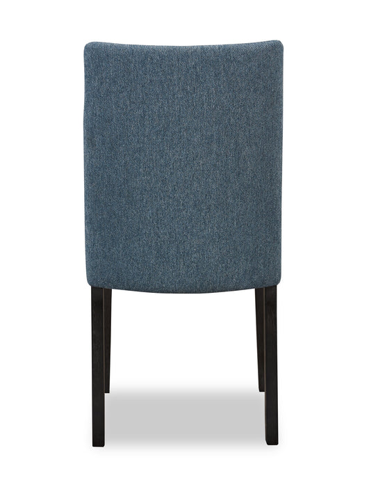 Emery Dining Chair with Polyester Fabric - Blue