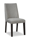 ["Emery Dining Chair with Polyester Fabric - Charcoal"]