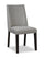 ["Emery Dining Chair with Polyester Fabric - Charcoal"]
