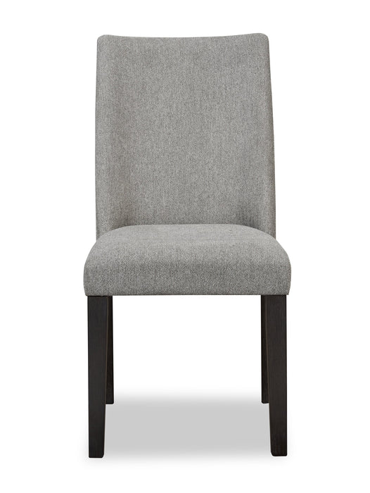 Emery Dining Chair with Polyester Fabric - Charcoal