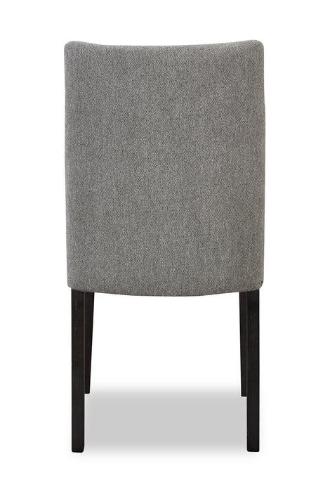 Emery Dining Chair with Polyester Fabric - Charcoal