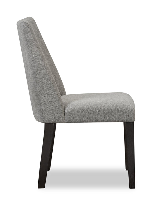 Emery Dining Chair with Polyester Fabric - Charcoal