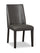 ["Emery Dining Chair with Vegan-Leather Fabric - Brown"]