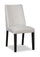 ["Emery Dining Chair with Polyester Fabric - Grey"]