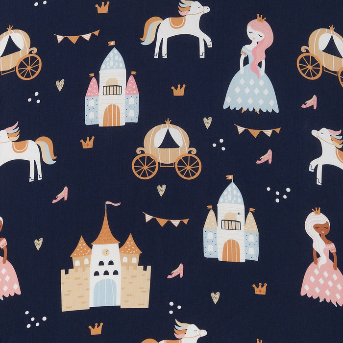 Emmy 3-Piece Crib Bedding Set - Navy and Pink