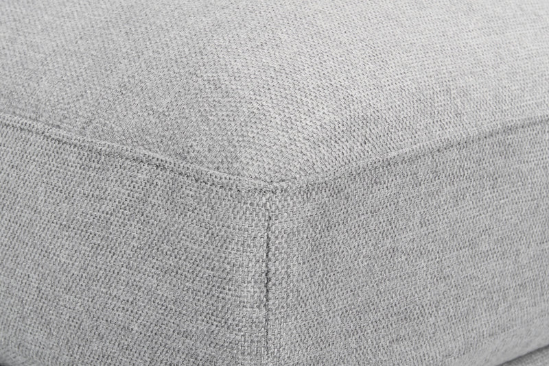 Scott Living Evolve Modular 5-Piece Linen-Look Fabric Sectional with Feather Down Cushions - Grey