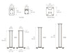 Kanto SX22 22" Fillable Speaker Stands with Isolation Feet and Fillable Channel - Pair, White | Pieds d'enceintes Kanto SX22 22" remplissables avec pieds isolants et canal de remplissage - paire, blanc