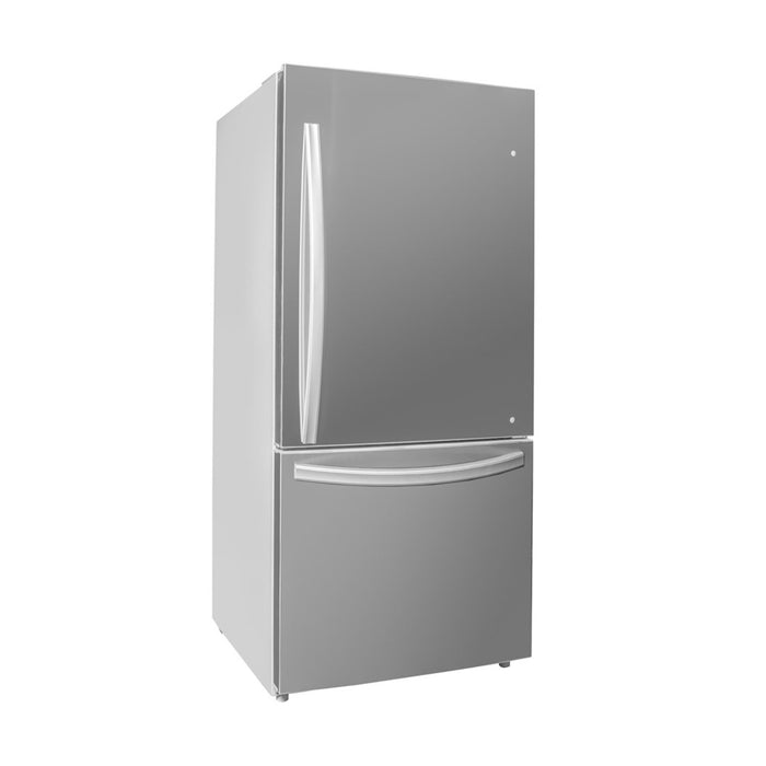 Danby Designer 29.5\" 18.7 Cu. Ft. Bottom Mount Apartment Fridge - Stainless Steel - DBM187E1SSDB