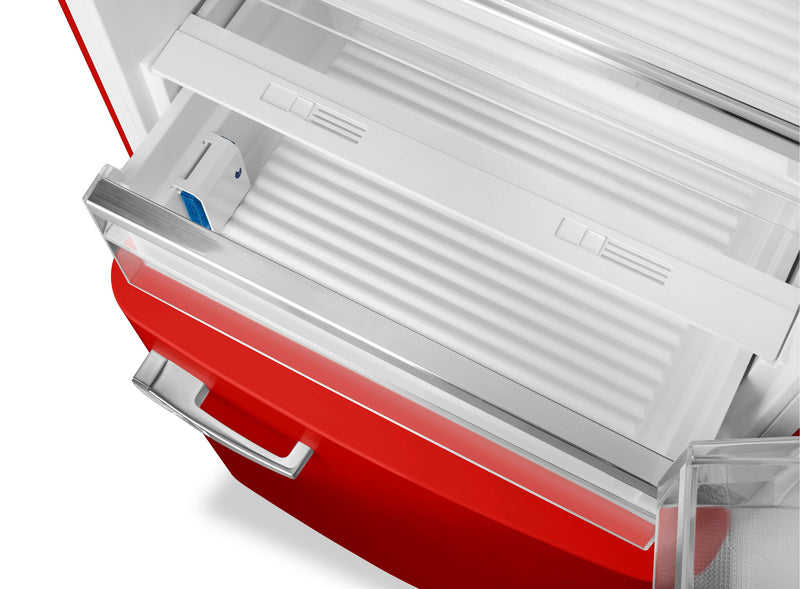 Smeg 18 Cu. Ft. Retro Bottom-Freezer Refrigerator - FAB38URRD