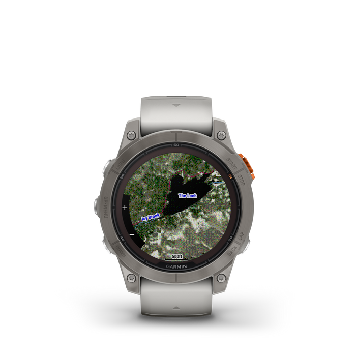 Garmin Fenix® 7 Pro Gps Smartwatch - Health Monitoring With Solar Charging, 47mm - Titanium/orange
