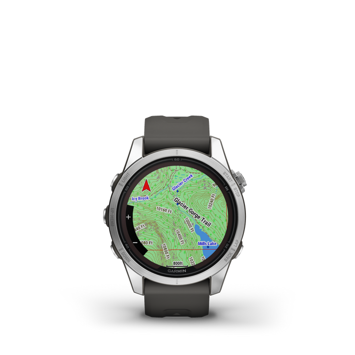 Garmin Fenix® 7s Pro Gps Smartwatch - Health Monitoring With Solar Charging, 42mm - Silver