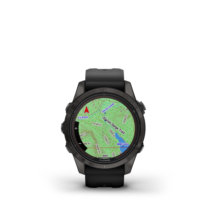 Garmin Fenix® 7s Pro Gps Smartwatch - Health Monitoring With Solar Charging, 42mm - Carbon Gray