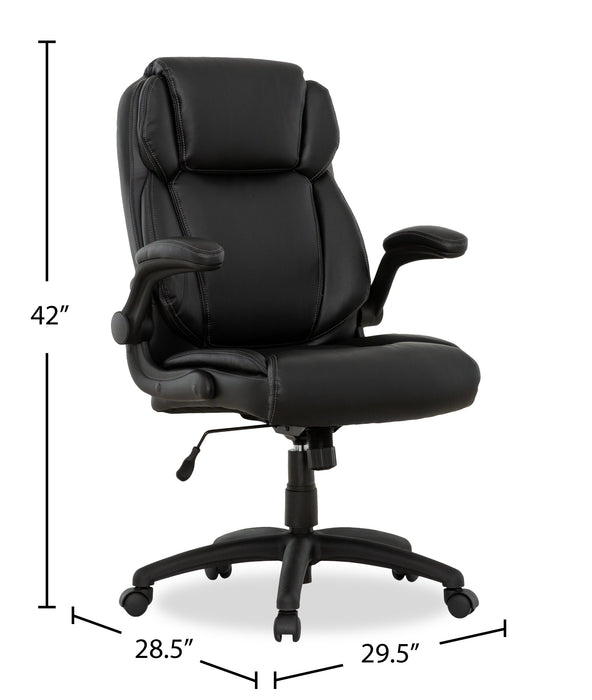 Sealy® Ferdi 29.75” Adjustable Office Chair - Black