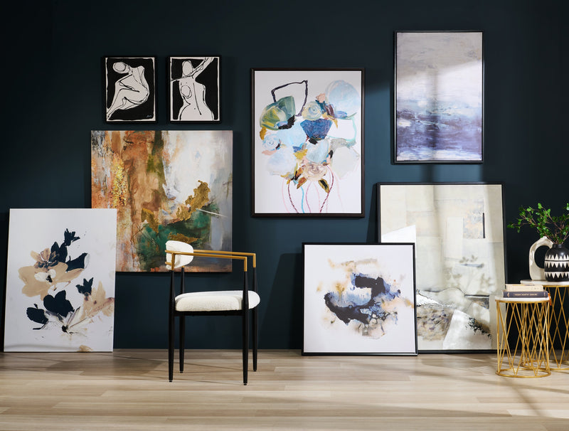 Acrylic Blue Flower - 31\" x 41\"