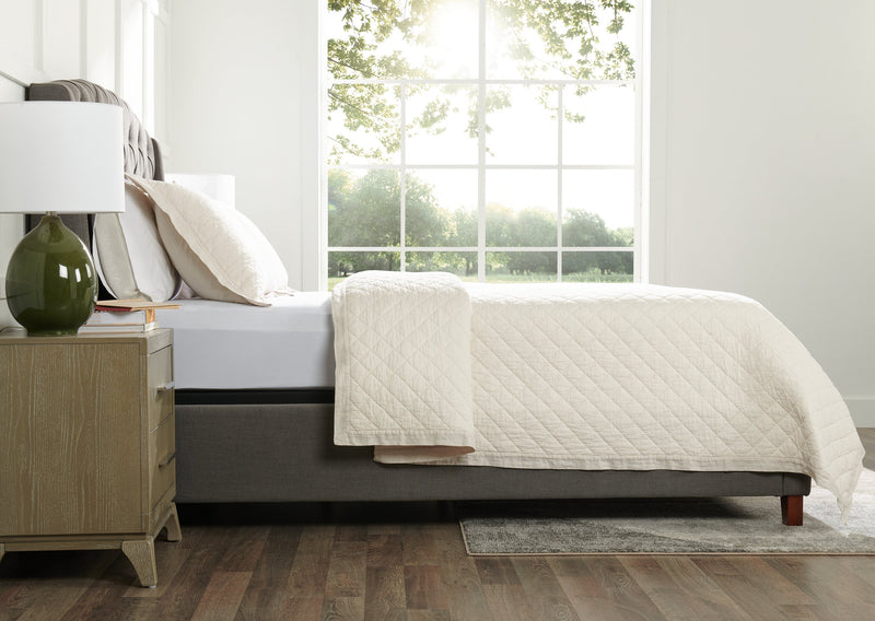 Flaxseed Cove 3-Piece King Quilt Set - Natural Linen