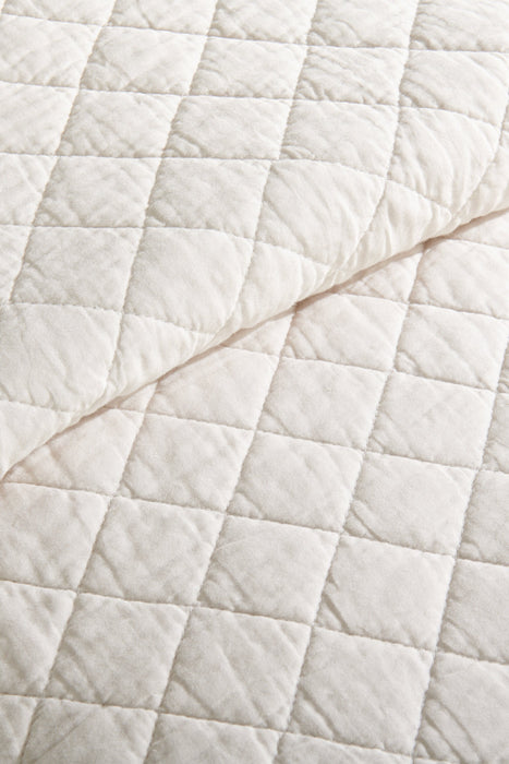 Flaxseed Cove 3-Piece King Quilt Set - Natural Linen