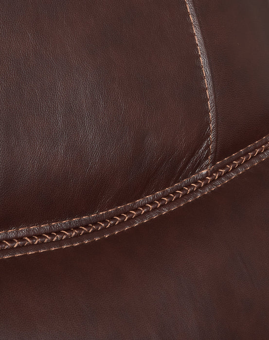 Franco 42.5\" Genuine Leather Zero Gravity Power Reclining Chair with USB Port - Brown