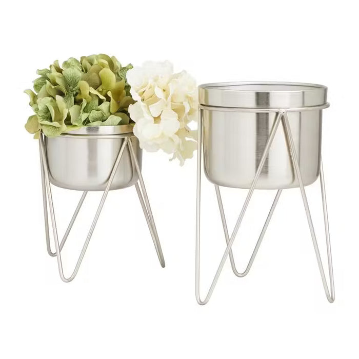 Metal 7\" Planter - Set of 2