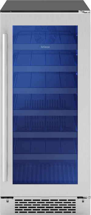 Brisas by Zephyr 15\" Wine Cooler - Stainless Steel - BWN15C01AG 