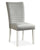 ["Garbo Dining Chair with Velvet Fabric, Wood - Grey"]