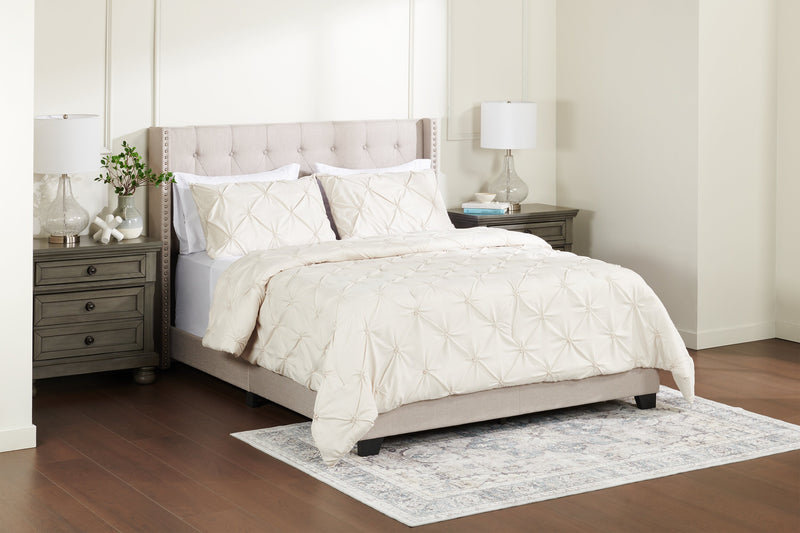 Gardenia Wynd 3-Piece Full/Queen Comforter Set - Oatmeal