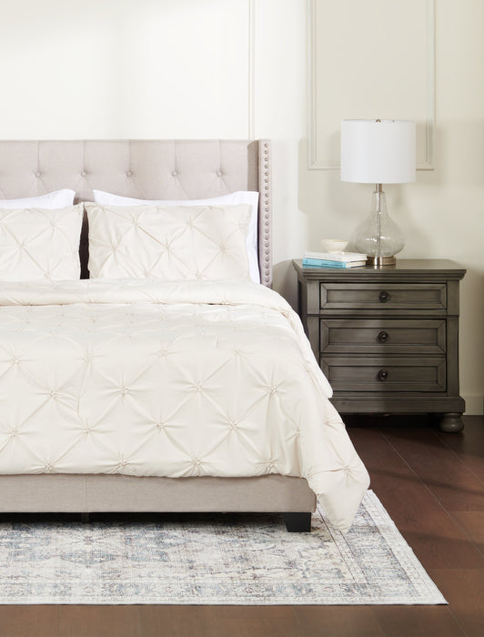 Gardenia Wynd 3-Piece Full/Queen Comforter Set - Oatmeal