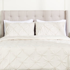 Gardenia Wynd 3-Piece Full/Queen Comforter Set - Oatmeal