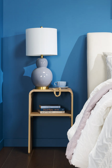 Kort & Co. Giada 26.75\" Grey and Gold Ceramic Table Lamp