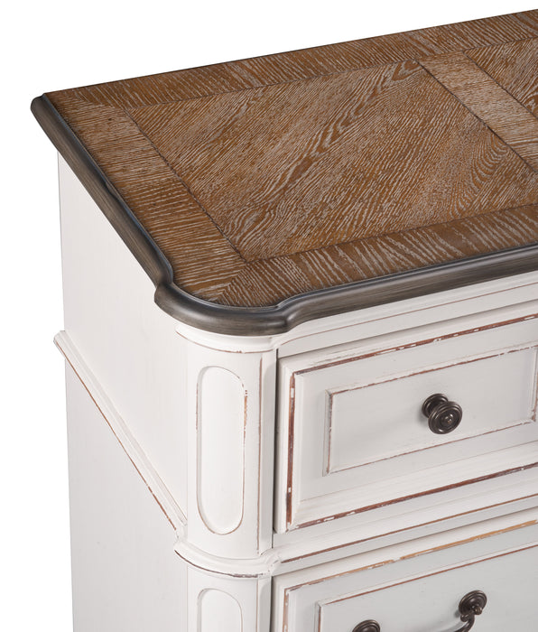 Grace Bedroom 6-Drawer Dresser, 64\"W x 40\"H - Antique White