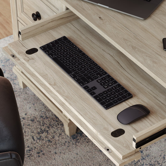 Hammond 67.56\" Commercial Grade Executive Office Desk with 7-Drawers - Chalk Oak