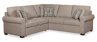 Scott Living Haven 2-Piece Left-Facing Chenille Fabric Sleeper Sectional - Taupe 