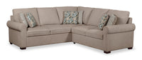 Scott Living Haven 2-Piece Left-Facing Chenille Fabric Sectional - Taupe 
