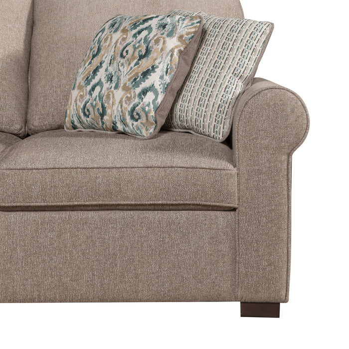 Scott Living Haven 2-Piece Left-Facing Chenille Fabric Sectional - Taupe