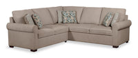 Scott Living Haven 2-Piece Right-Facing Chenille Fabric Sectional - Taupe 