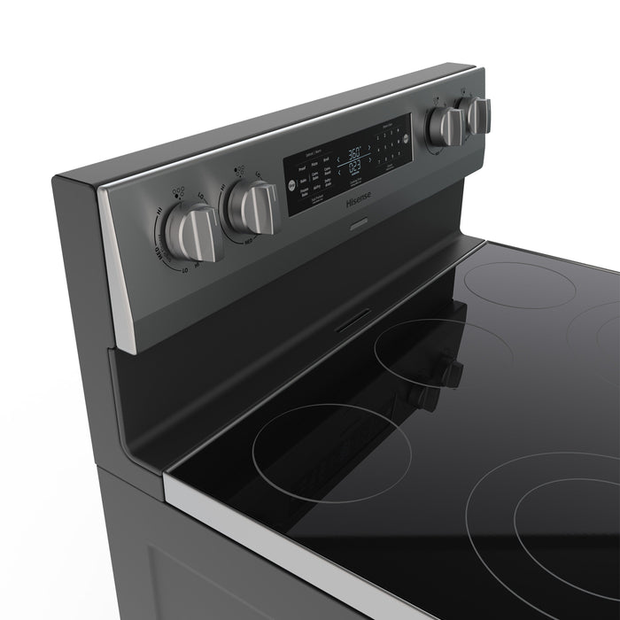 Hisense 30\" 5.8 Cu. Ft. 5-Element Electric Range with True Convection - Stainless Steel - HBE3502CAS