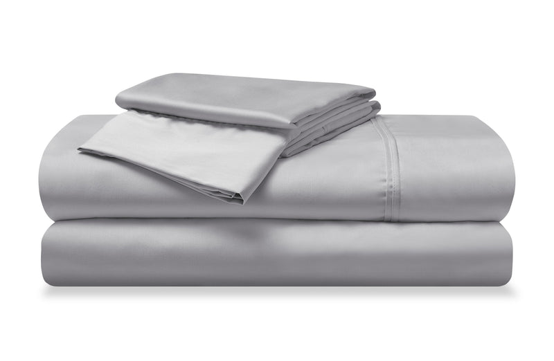 BEDGEAR Hyper-Cotton™ 4-Piece King Split Head Sheet Set - Light Grey