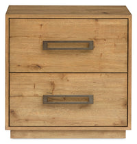 Scott Living Henri Bedside 2-Drawer Nightstand with USB Ports, 26