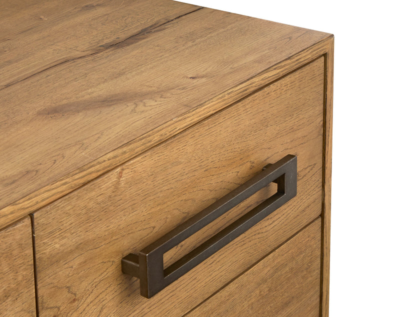 Scott Living Henri Bedroom 7-Drawer Dresser, 64\"W x 34\"H, Wood - Brown