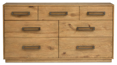 Scott Living Henri Bedroom 7-Drawer Dresser, 64"W x 34"H, Wood - Brown | Commode Henri de Scott Living de 64 po (L) x 34 po (H) à 7 tiroirs en bois pour la chambre à coucher - brune