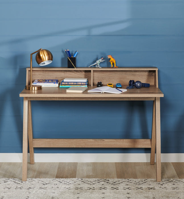 Igor 47.25\" Computer Office Desk with 2 Cubbyholes- Taupe