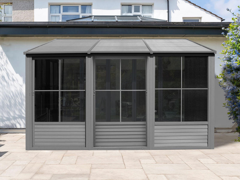 Gazebo Penguin Florence - Wall Mounted Solarium 10x16 Metal Roof